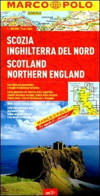 Scozia, Inghilterra del Nord 1:300.000. Ediz. multilingue - copertina