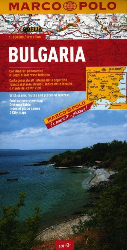 Bulgaria 1:800.000 - copertina