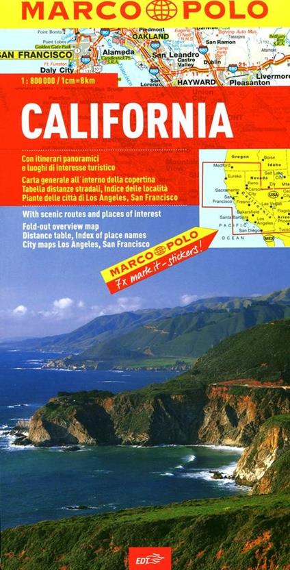 California 1:800.000 - copertina