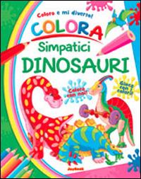 Colora simpatici dinosauri - copertina