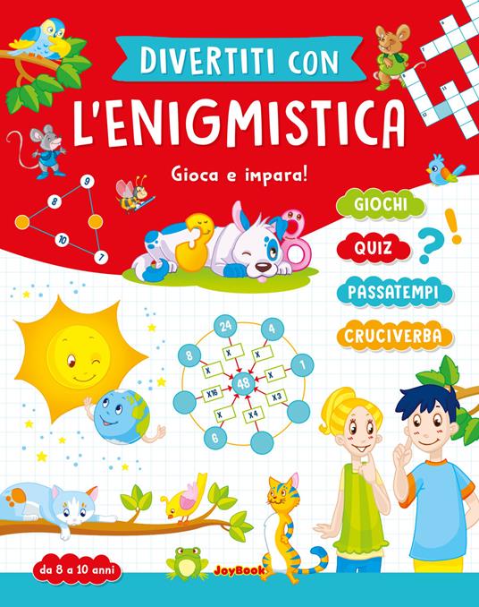 Divertiti con l'enigmistica 8-10 anni - copertina