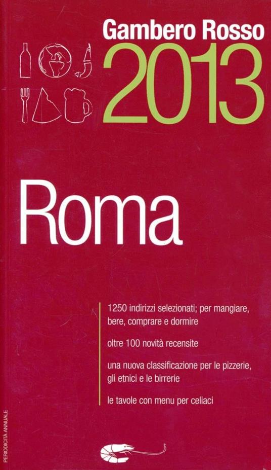 Roma del Gambero Rosso 2013 - copertina