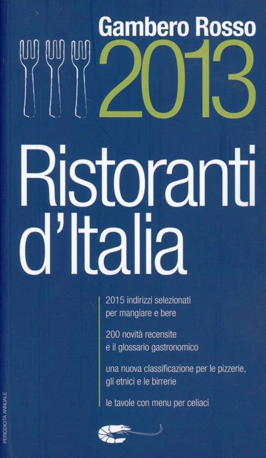 Ristoranti d'Italia del Gambero Rosso 2013 - copertina