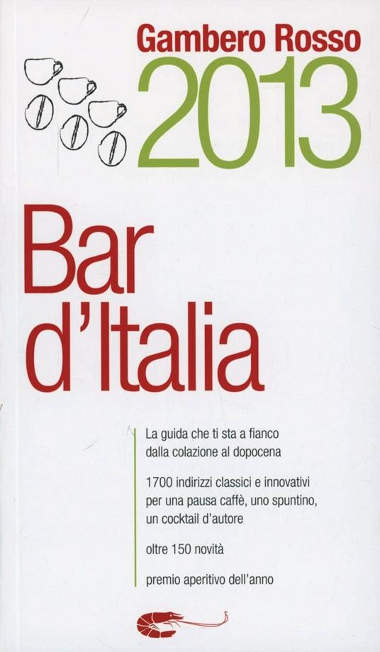 Bar d'Italia del Gambero Rosso 2013 - copertina