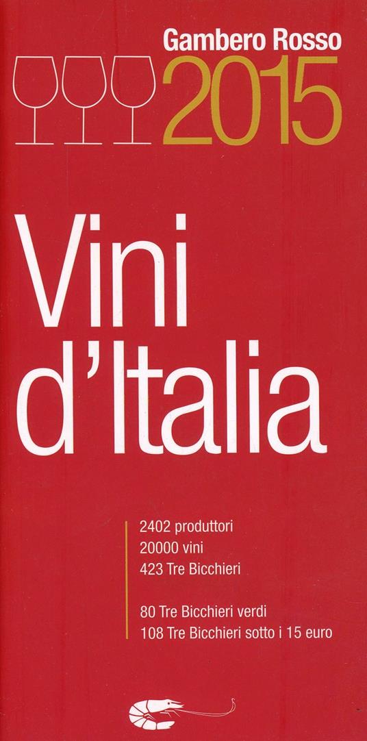 Vini d'Italia del Gambero Rosso 2015 - copertina