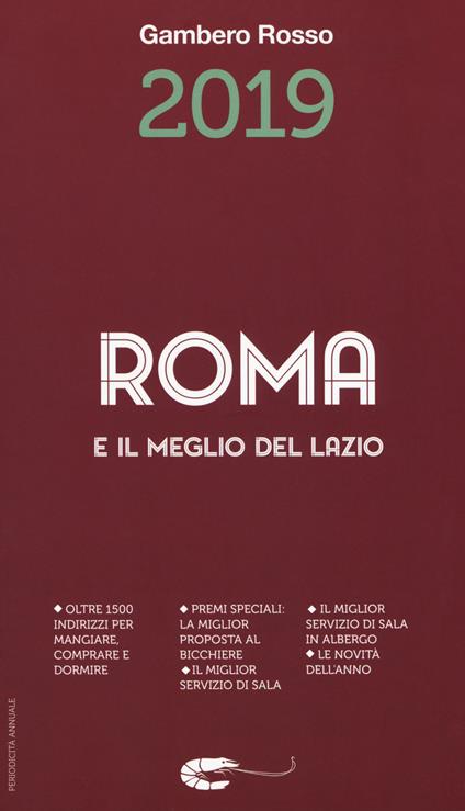 Roma e il meglio del Lazio del Gambero Rosso 2019 - copertina