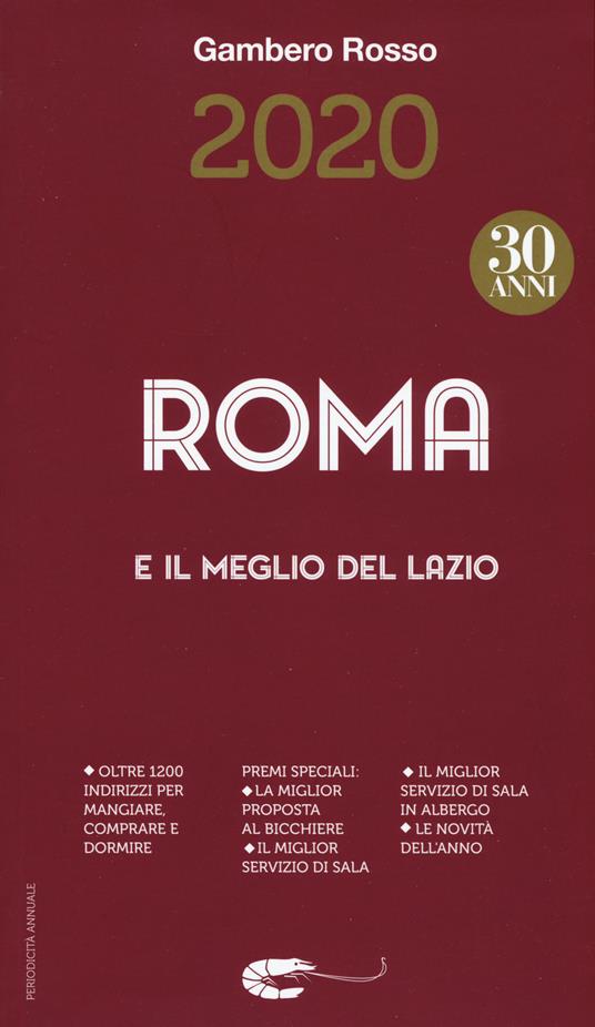 Roma e il meglio del Lazio del Gambero Rosso 2020 - copertina