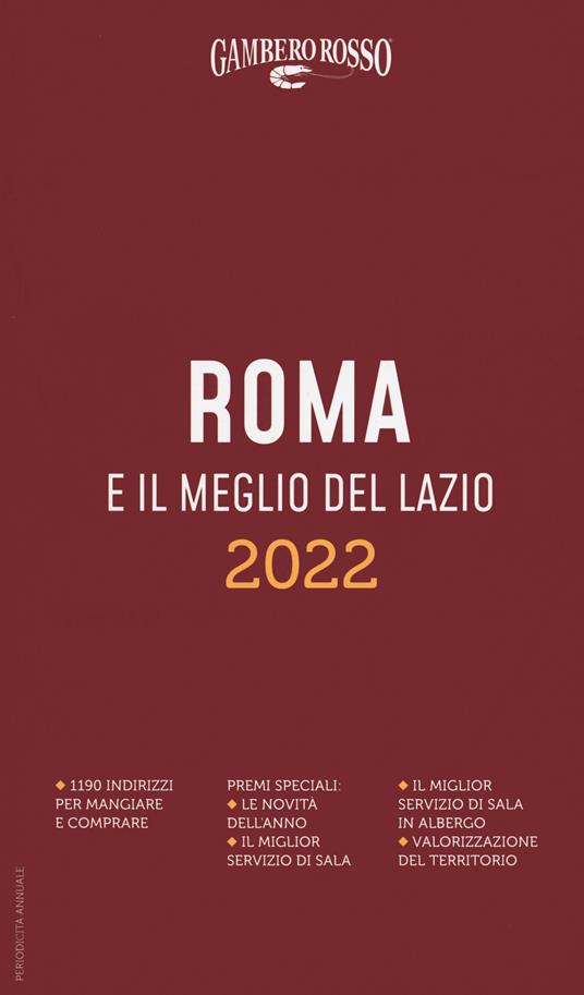 Roma e il meglio del Lazio del Gambero Rosso 2022 - copertina