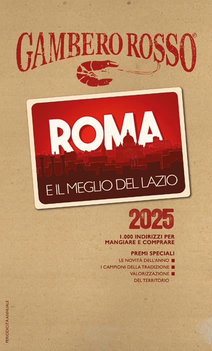 Roma e il meglio del Lazio del Gambero Rosso 2025 - copertina
