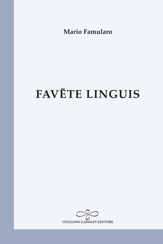 Favete linguis - Mario Famularo - copertina