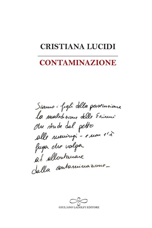 Contaminazione - Cristiana Lucidi - copertina