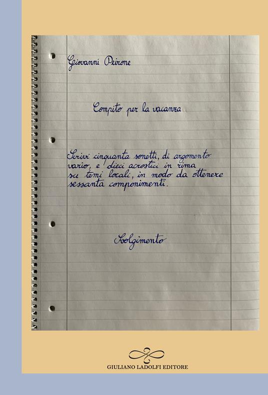 Compito per la vacanza - Giovanni Peirone - copertina