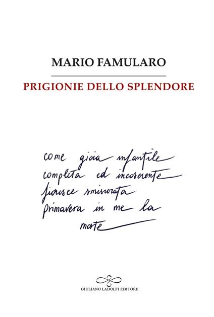 Prigionie dello splendore - Mario Famularo - copertina
