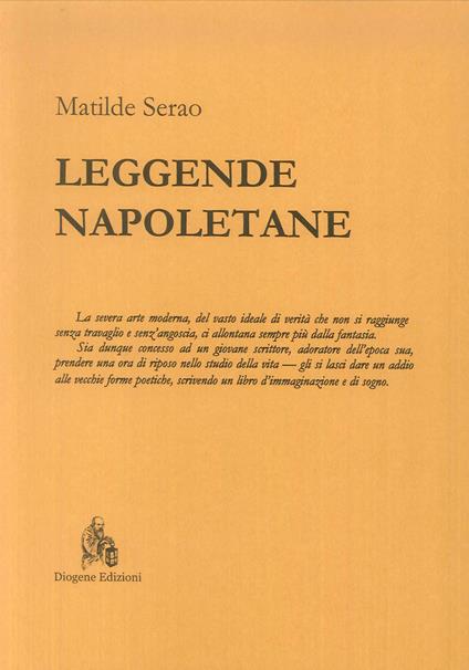 Leggende napoletane - Matilde Serao - copertina