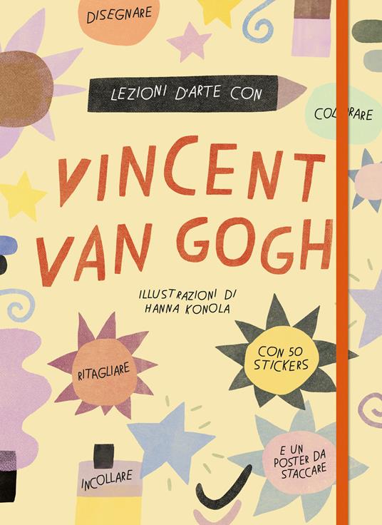 Lezioni d'arte con Vincent Van Gogh. Ediz. illustrata. Con Poster - Katie Cotton - copertina