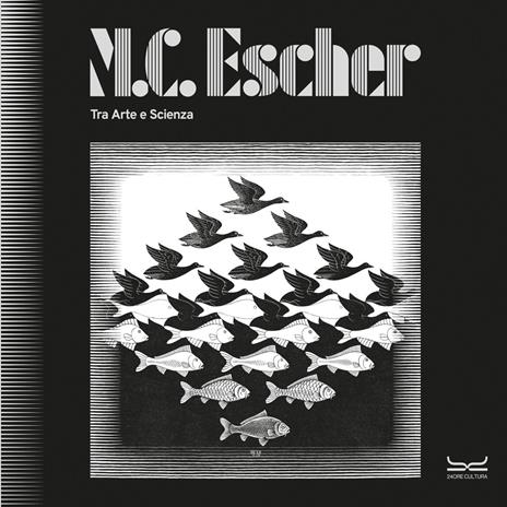 M.C. Escher. Tra arte e scienza. Catalogo della mostra (Milano, 25 settembre 2025-8 febbraio 2026). Ediz. a colori - copertina