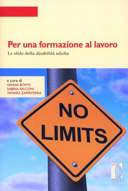 Per una formazione al lavoro. Le sfide della disabilità adulta - copertina