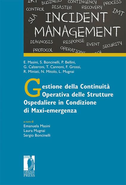 Gestione della continuità operativa delle strutture ospedaliere - Emanuela Masini - copertina