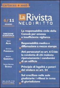 La rivista di Neldiritto (2011). Vol. 6 - copertina