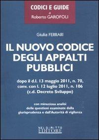Il nuovo codice degli appalti pubblici - Giulia Ferrari - copertina