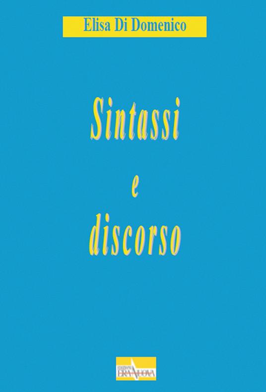 Sintassi e discorso - Elisa Di Domenico - copertina