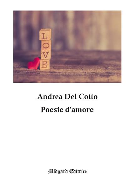 Poesie d'amore - Andrea Del Cotto - copertina