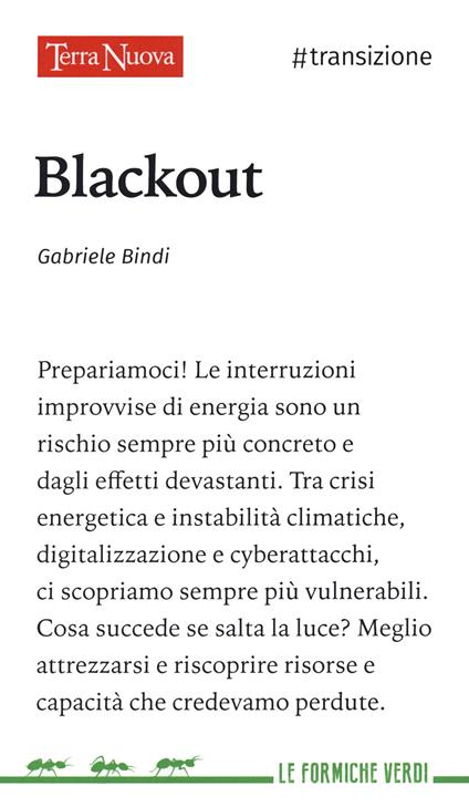 Blackout - Gabriele Bindi - copertina