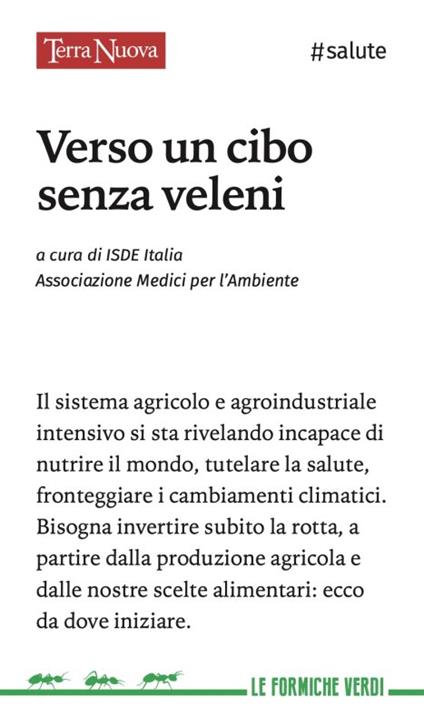 Verso un cibo senza veleni - copertina
