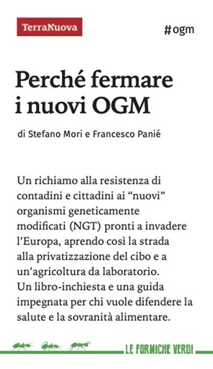 Perché fermare i nuovi OGM - Stefano Mori,Francesco Panié - copertina