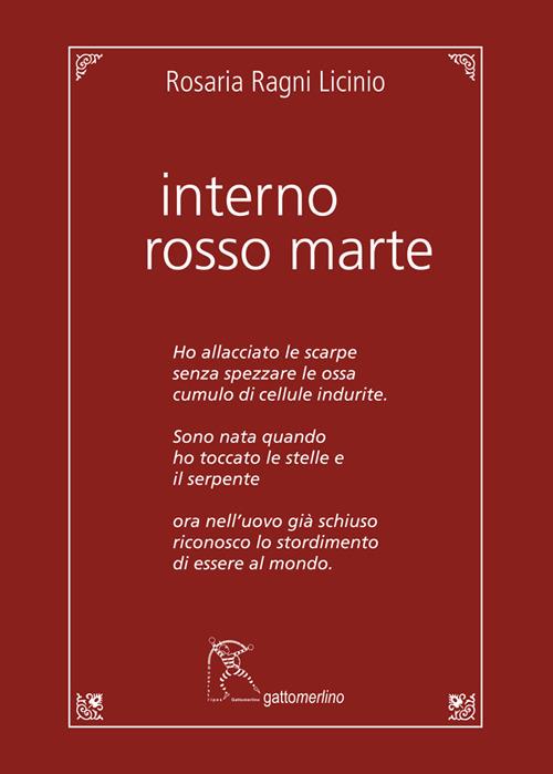 Interno rosso Marte - Rosaria Ragni Licinio - copertina