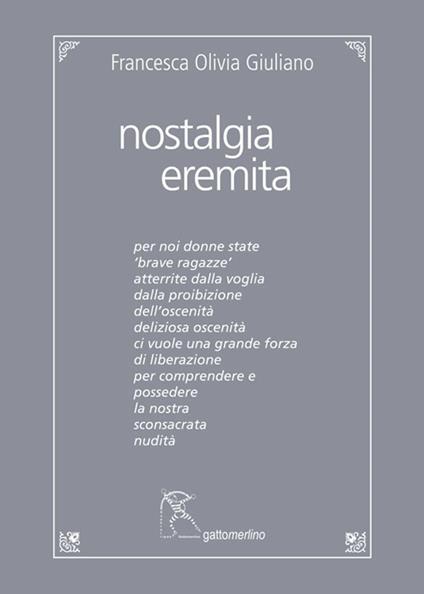 Nostalgia eremita - Francesca Olivia Giuliano - copertina