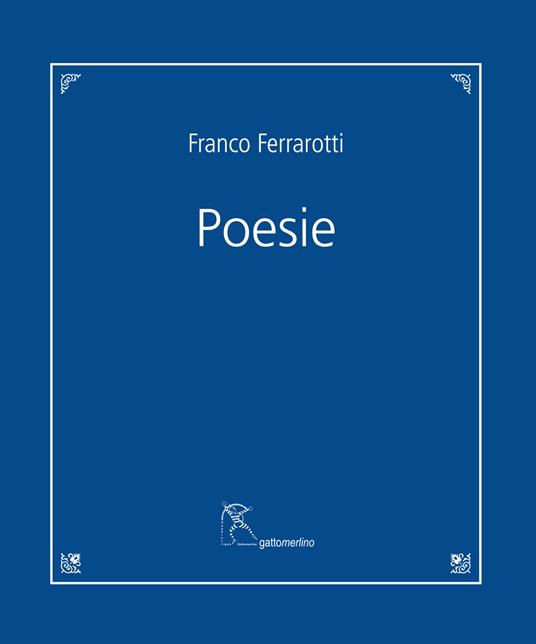 Poesie - Franco Ferrarotti - copertina
