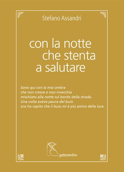 Con la notte che stenta a salutare - Stefano Assandri - copertina