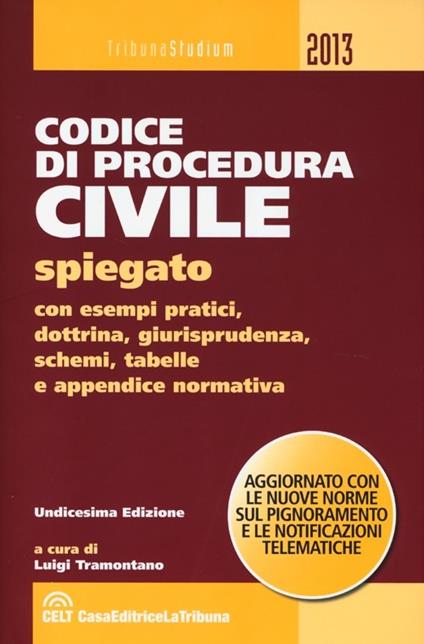 Il codice di procedura civile spiegato con esempi pratici, dottrina, giurisprudenza, schemi, tabelle e appendice normativa - copertina