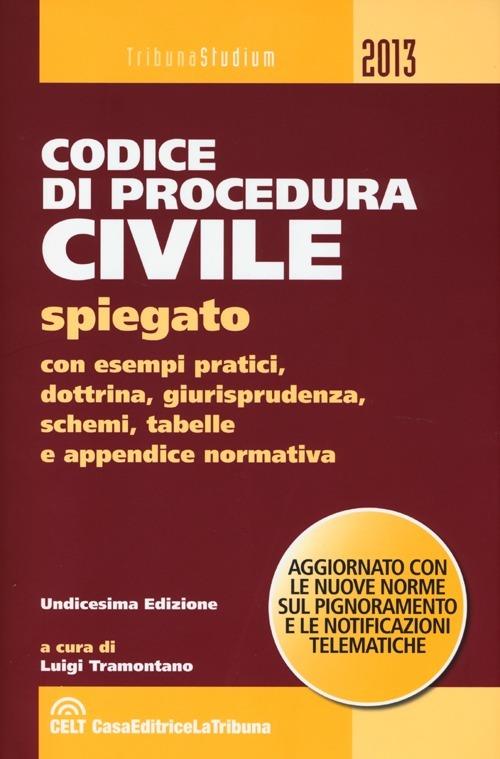 Il codice di procedura civile spiegato con esempi pratici, dottrina, giurisprudenza, schemi, tabelle e appendice normativa - copertina