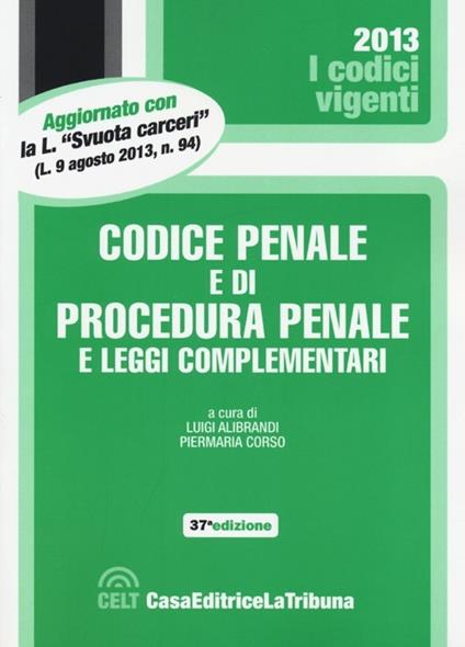 Codice penale e di procedura penale e leggi complementari - copertina