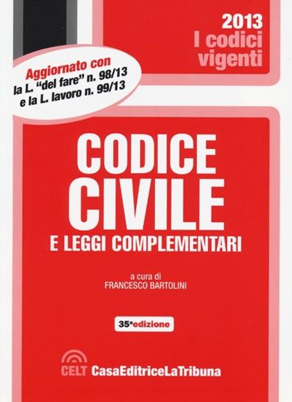 Codice civile e leggi complementari - copertina