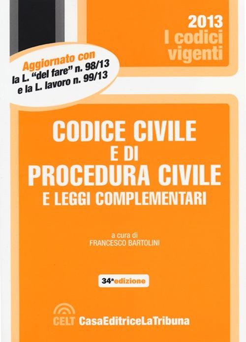 Codice civile e di procedura civile e leggi complementari - copertina