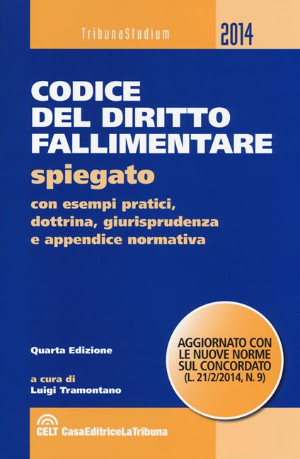 Codice del diritto fallimentare. Spiegato con esempi pratici, dottrina, giurisprudenza, schemi, tabelle e appendice normativa - copertina