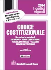 Codice costituzionale - copertina