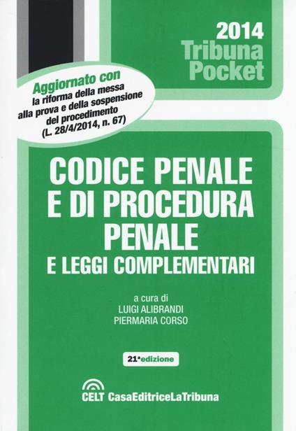 Codice penale e di procedura penale e leggi complementari - copertina