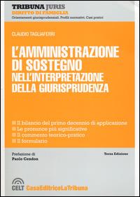 L' amministrazione di sostegno nell'interpretazione della giurisprudenza - Claudio Tagliaferri - copertina