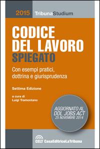 Codice del lavoro spiegato con esempi pratici, dottrina, giurisprudenza - copertina