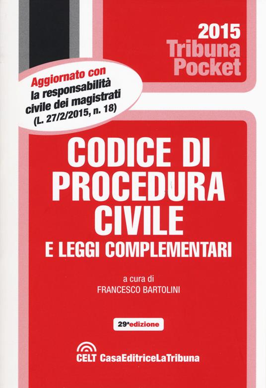 Codice di procedura civile e leggi complementari - copertina