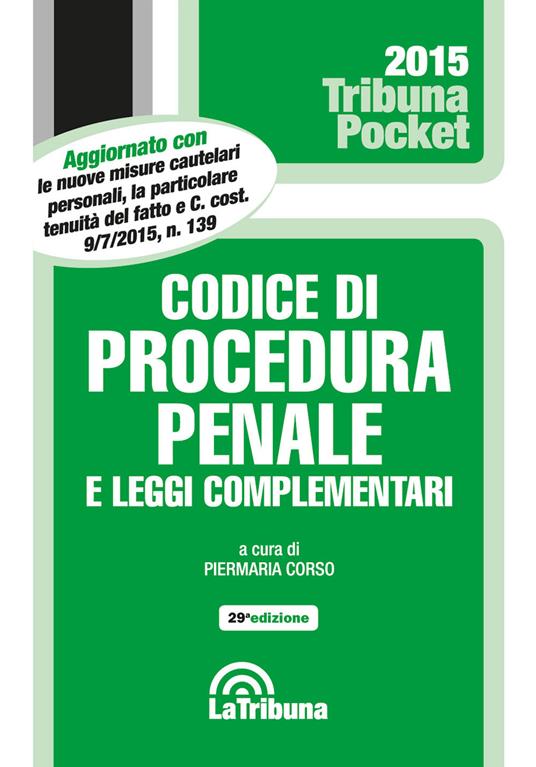Codice di procedura penale e leggi complementari - copertina