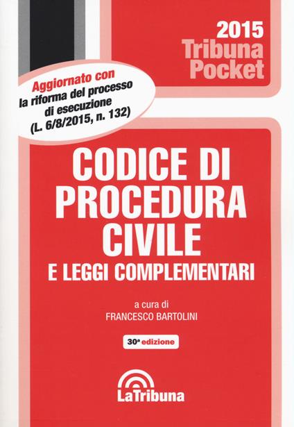 Codice di procedura civile e leggi complementari - copertina