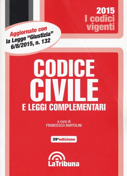 Codice civile e leggi complementari - copertina