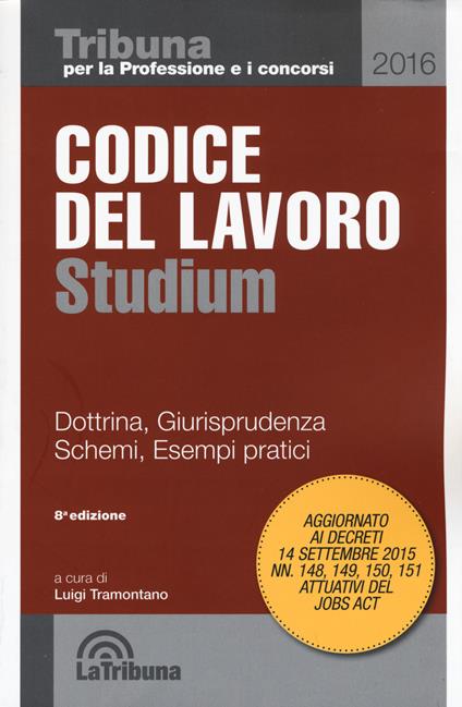 Codice del lavoro spiegato con esempi pratici, dottrina, giurisprudenza - copertina