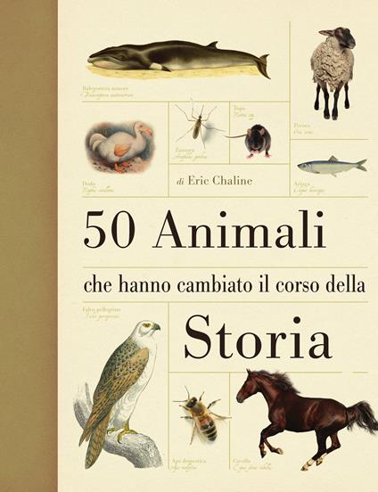 50 animali che hanno cambiato la storia. Ediz. illustrata - Eric Chaline - copertina
