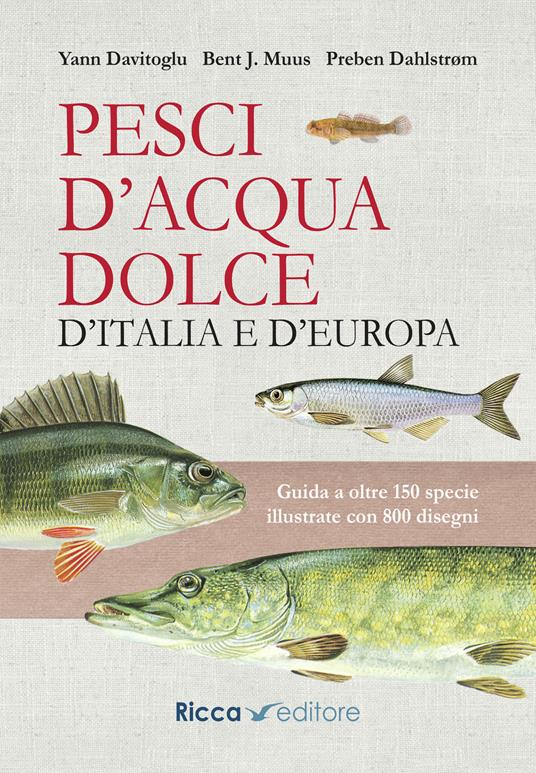 Pesci d'acqua dolce d'Italia e d'Europa. Guida a oltre 150 specie illustrate con 800 disegni - Yann Davitoglu,Preben Dahlstrom,Bent J. Muus - copertina